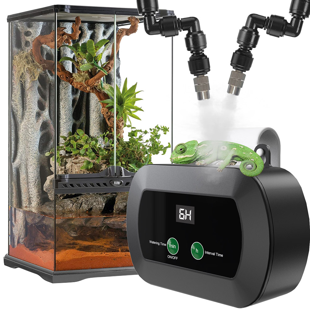 Automatic Reptile Mist Sprinkl - Terrarium Fogger Ultrasonic ulasan dan harga
