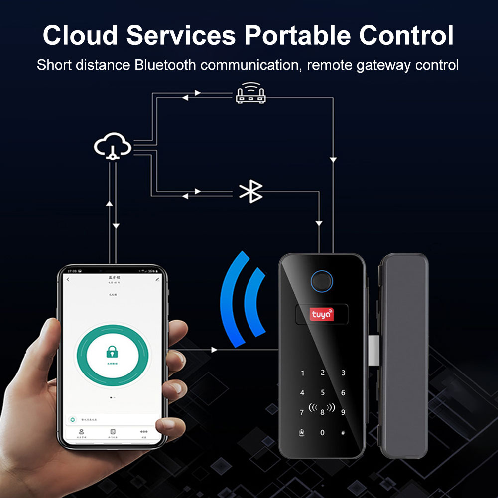 Support Tuya app intelligent l - Glass Door Hinge ulasan dan harga