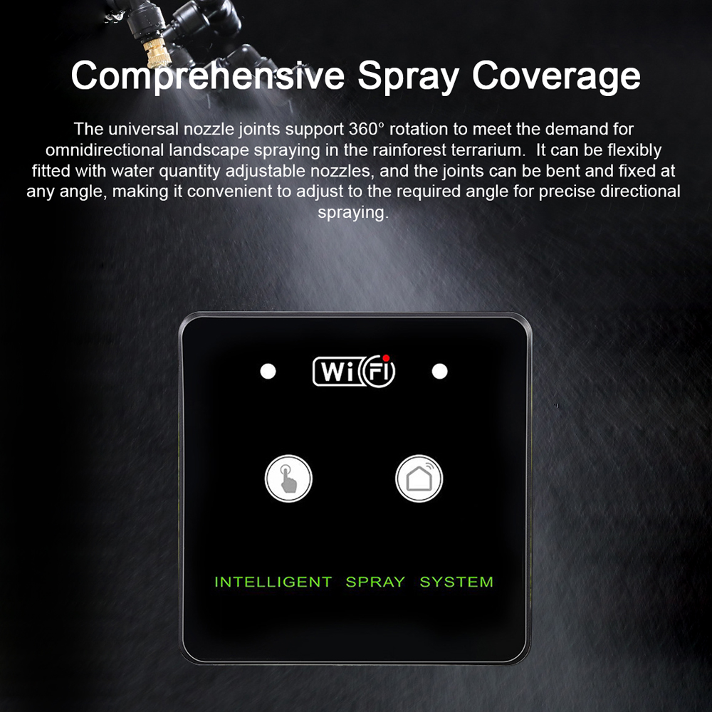 360° Rotatable Wifi Rainforest - Terrarium Fogger Ultrasonic ulasan dan harga