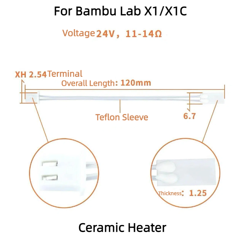 Dedicated 3D Printer Accessory - Ceramic Heat Emitter ulasan dan harga