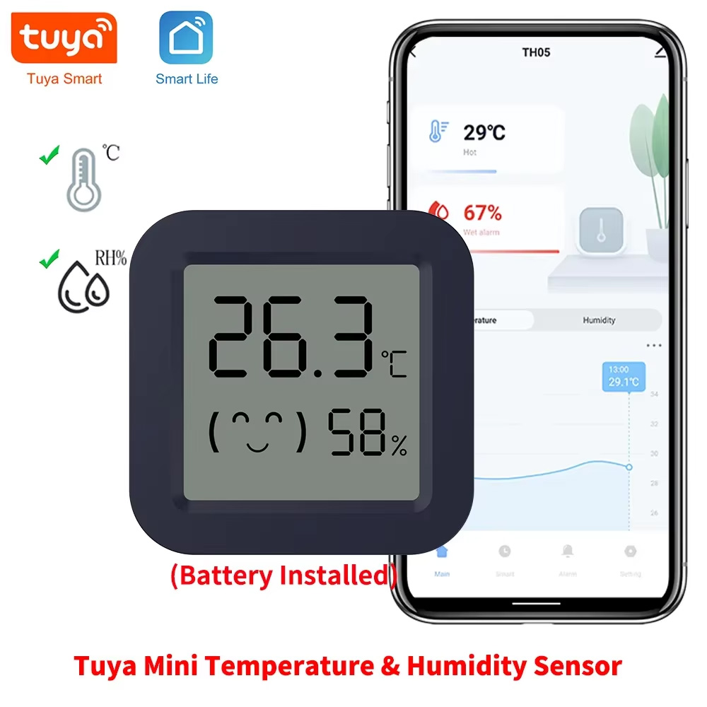 Mini Smart Thermometer Hygrome - Digital Hygrometer Probe ulasan dan harga