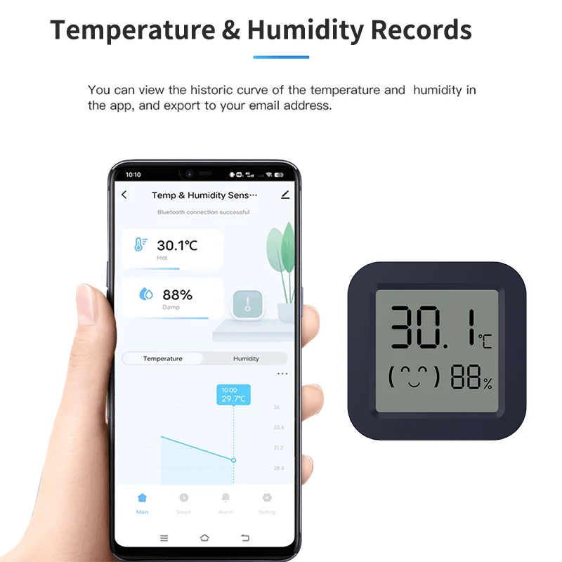Mini Smart Thermometer Hygrome - Digital Hygrometer Probe ulasan dan harga