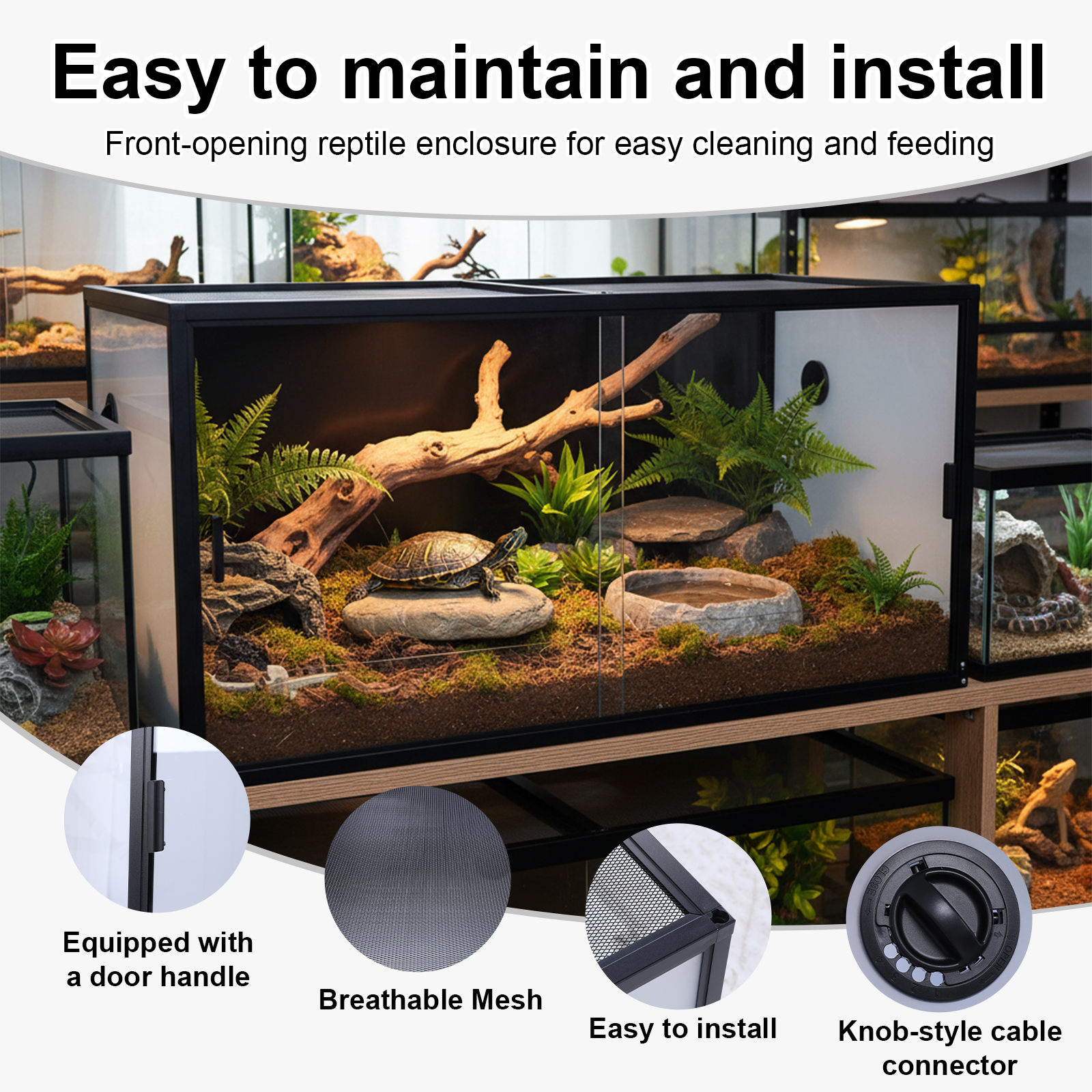 120 Gallon Bearded Dragon Tank - Screen Top Mesh ulasan dan harga
