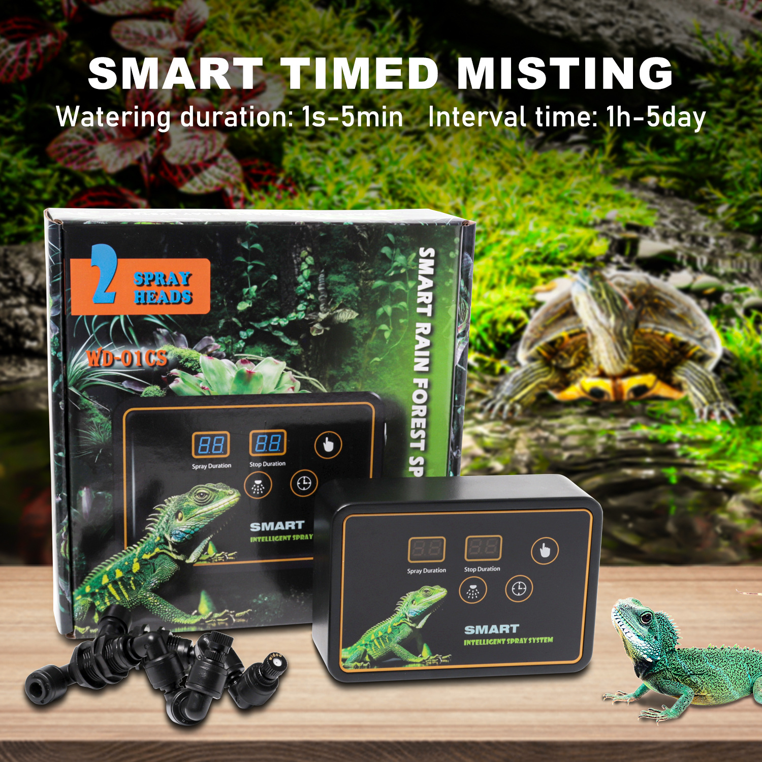 Automatic Reptile Spray System - Terrarium Fogger Ultrasonic ulasan dan harga