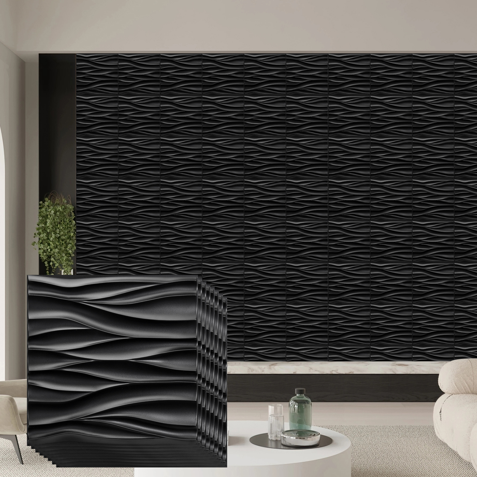 12/20/30 Pack Decorative 3D Wa - Pvc Panel Background ulasan dan harga