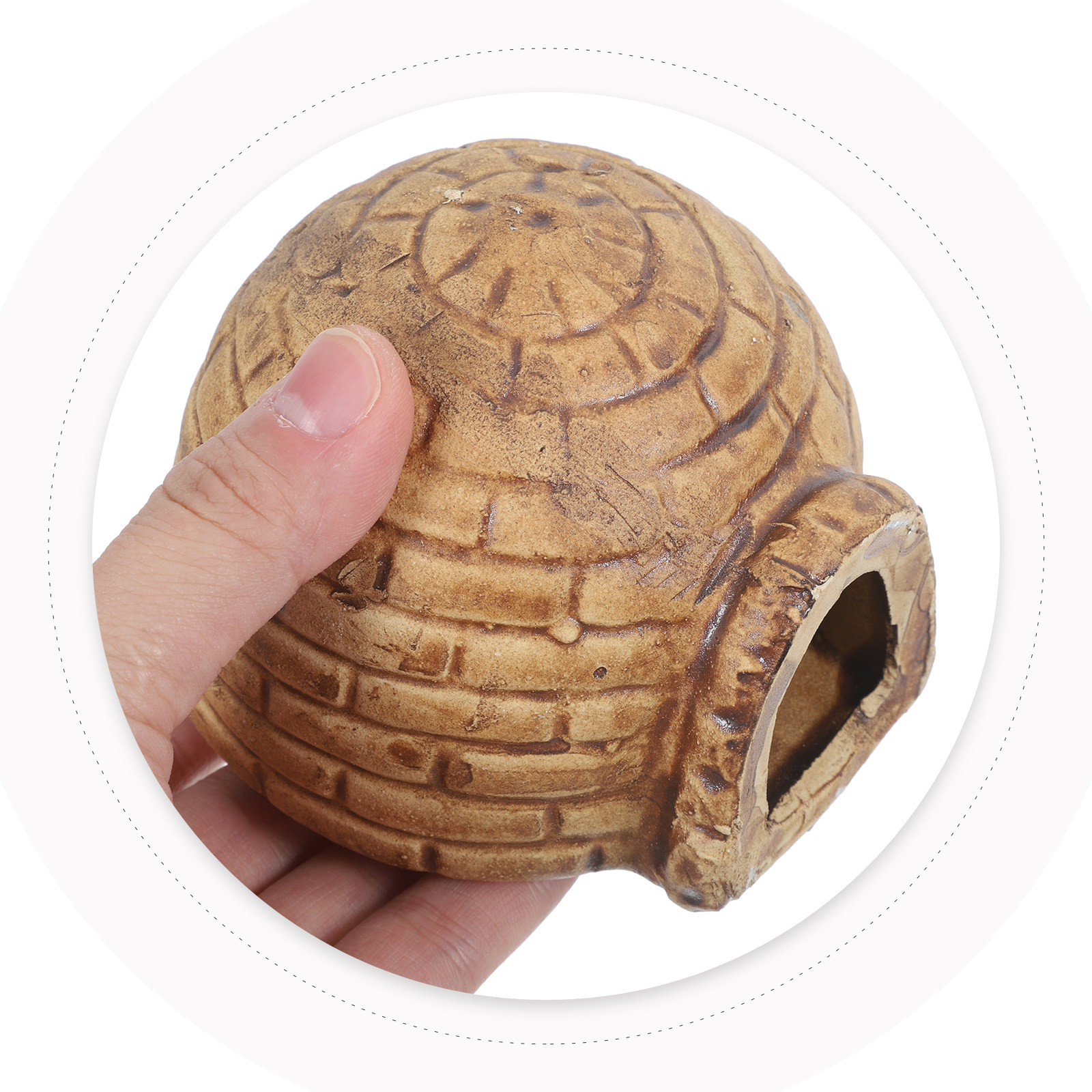 Ceramic Pleco Caves Aquarium F - Hide Cave Ceramic ulasan dan harga